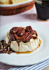 brie with pecans