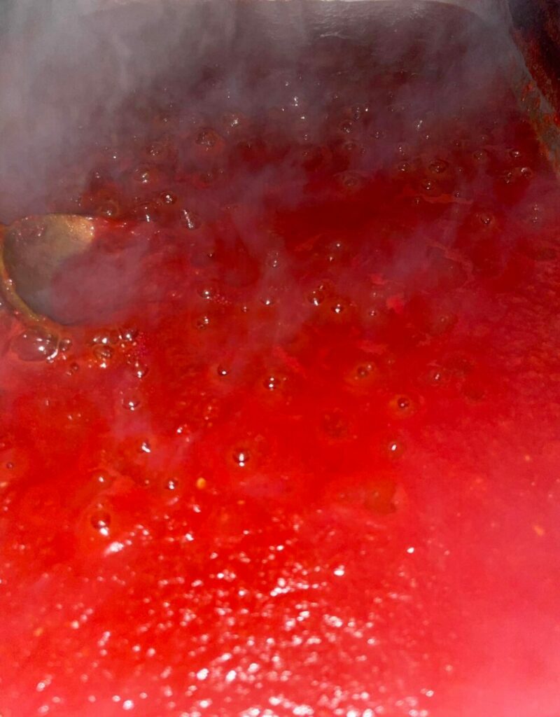 Изваряване на смелените домати