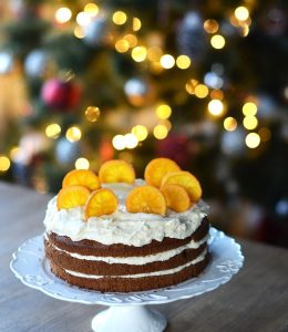 Коледна торта с джинджифил и портокали